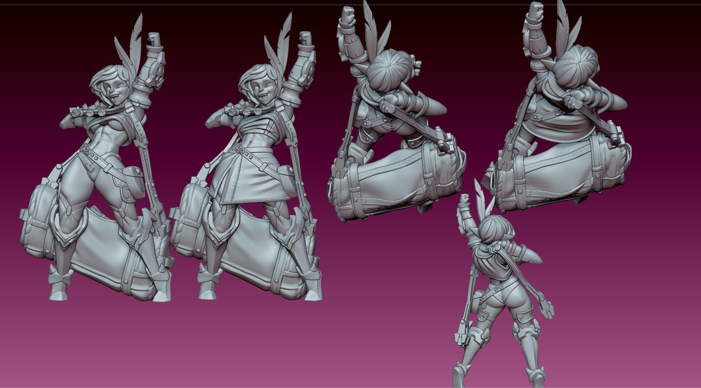 Inara Bag Holder from Goblin Fury by Gaz Pin Up Miniatures