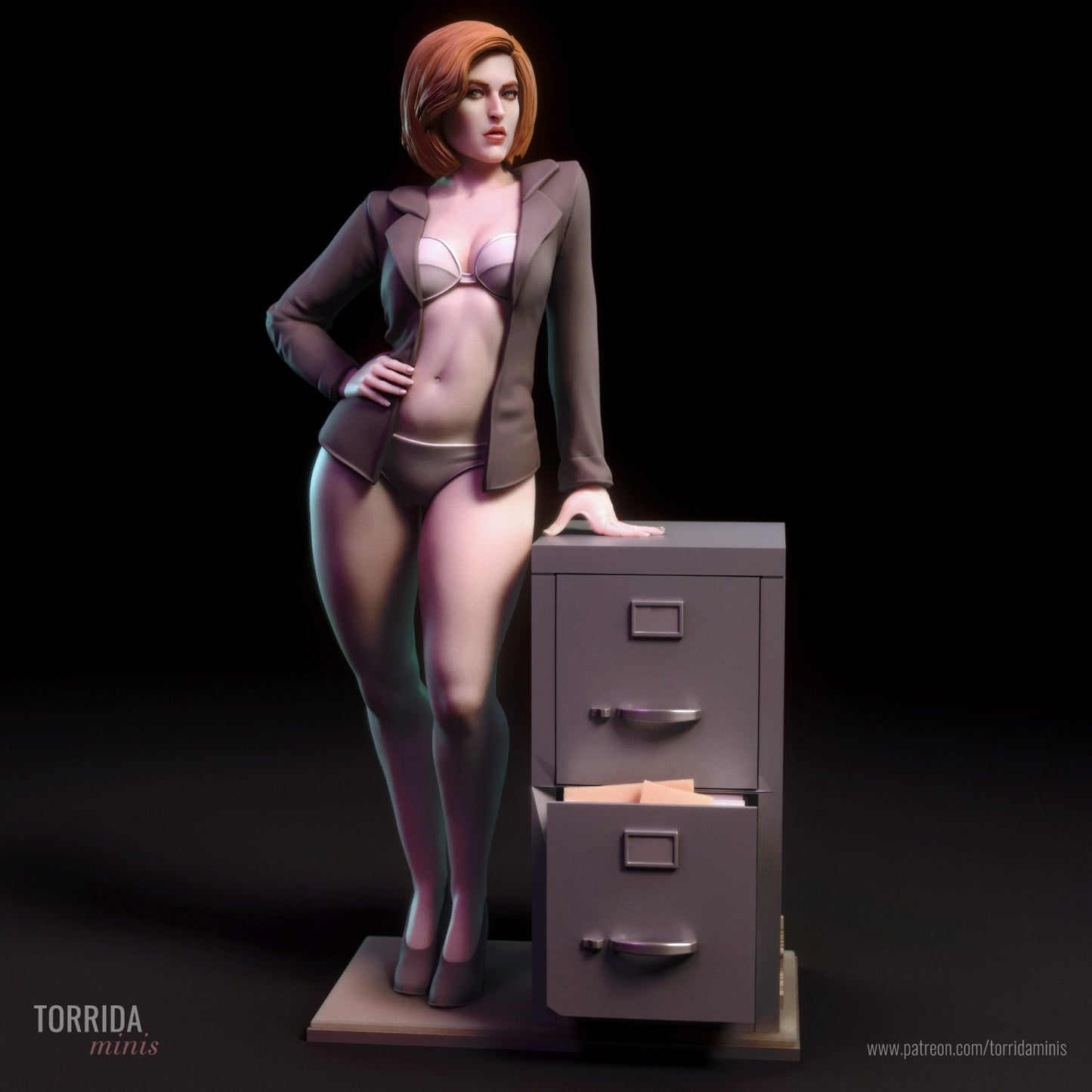 Sexy FBI Agent by Torrida Pin Up Miniatures