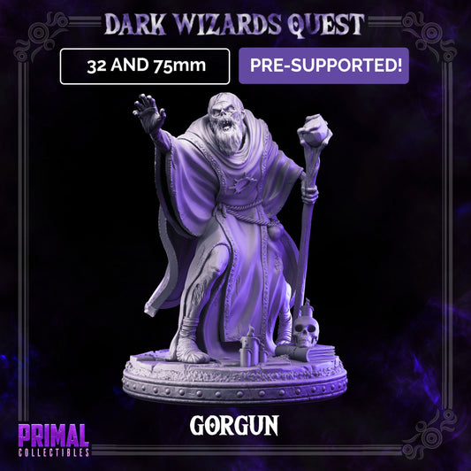 Ghorgun Wizard Zombie from "Dark Wizards" by Primal Collectibles Miniatures