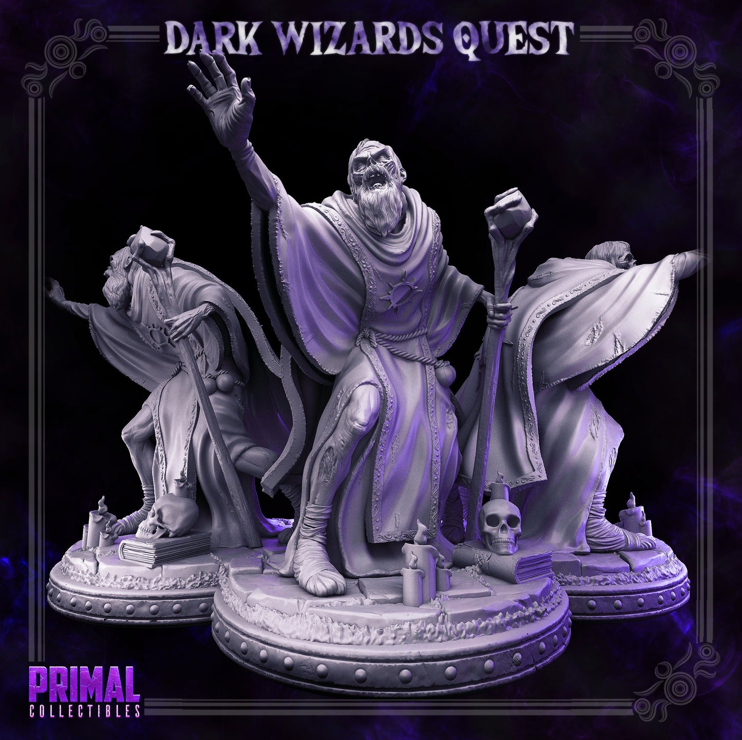 Ghorgun Wizard Zombie from "Dark Wizards" by Primal Collectibles Miniatures