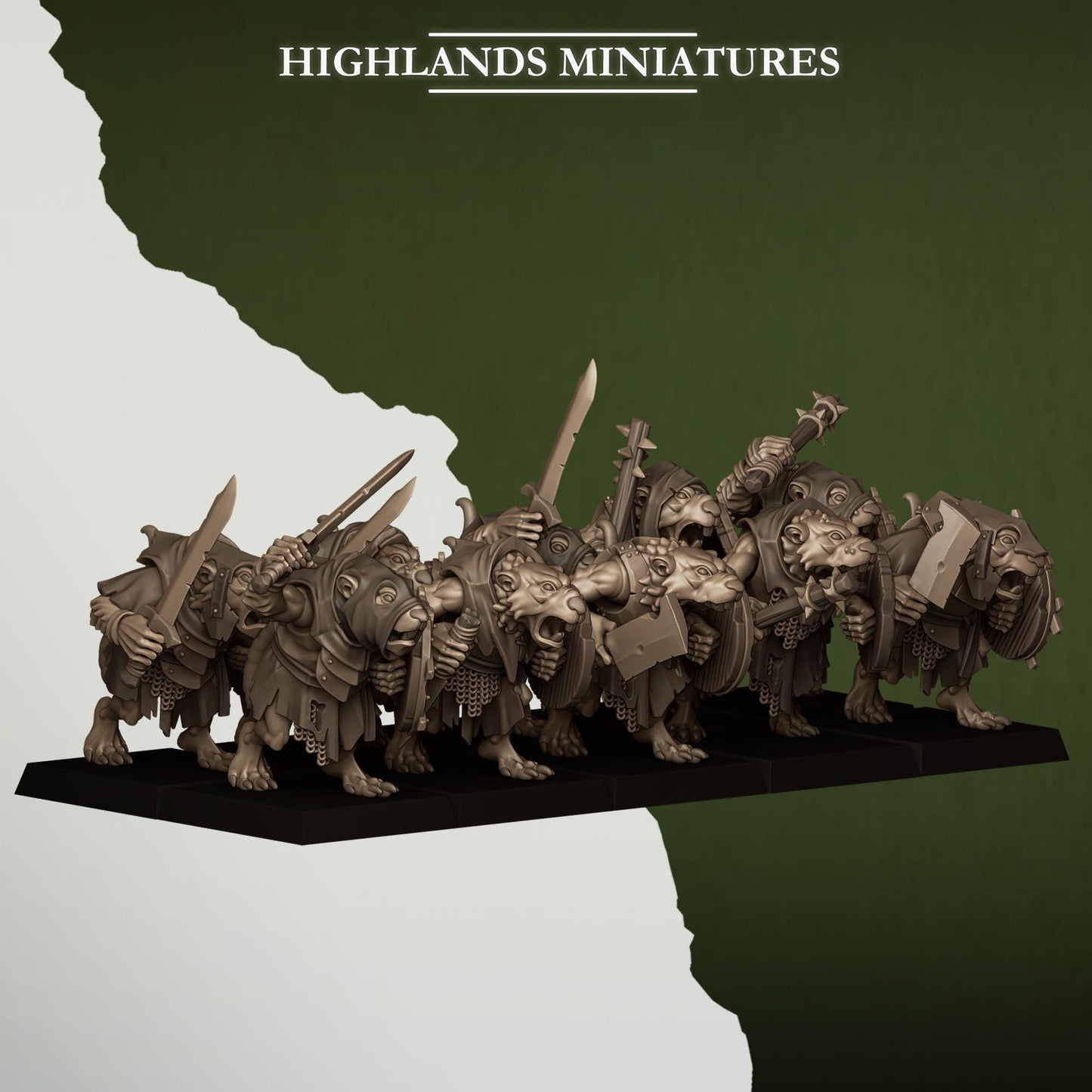 Sewer Rats Unit Vermin Army By Highland Miniatures