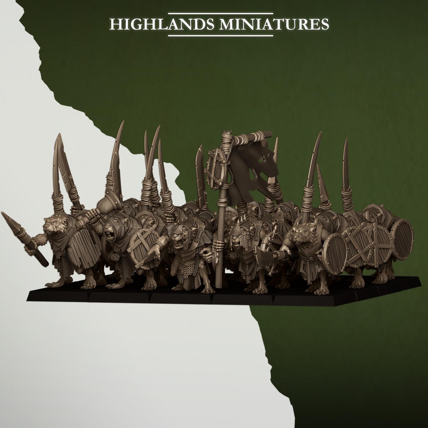 Sewer Rats Unit Vermin Army By Highland Miniatures