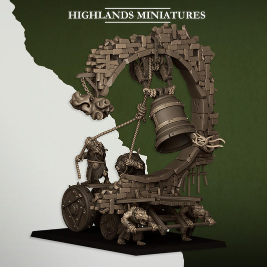 Moving Sewer with Bell and Censer Vermin Army By Highland Miniatures
