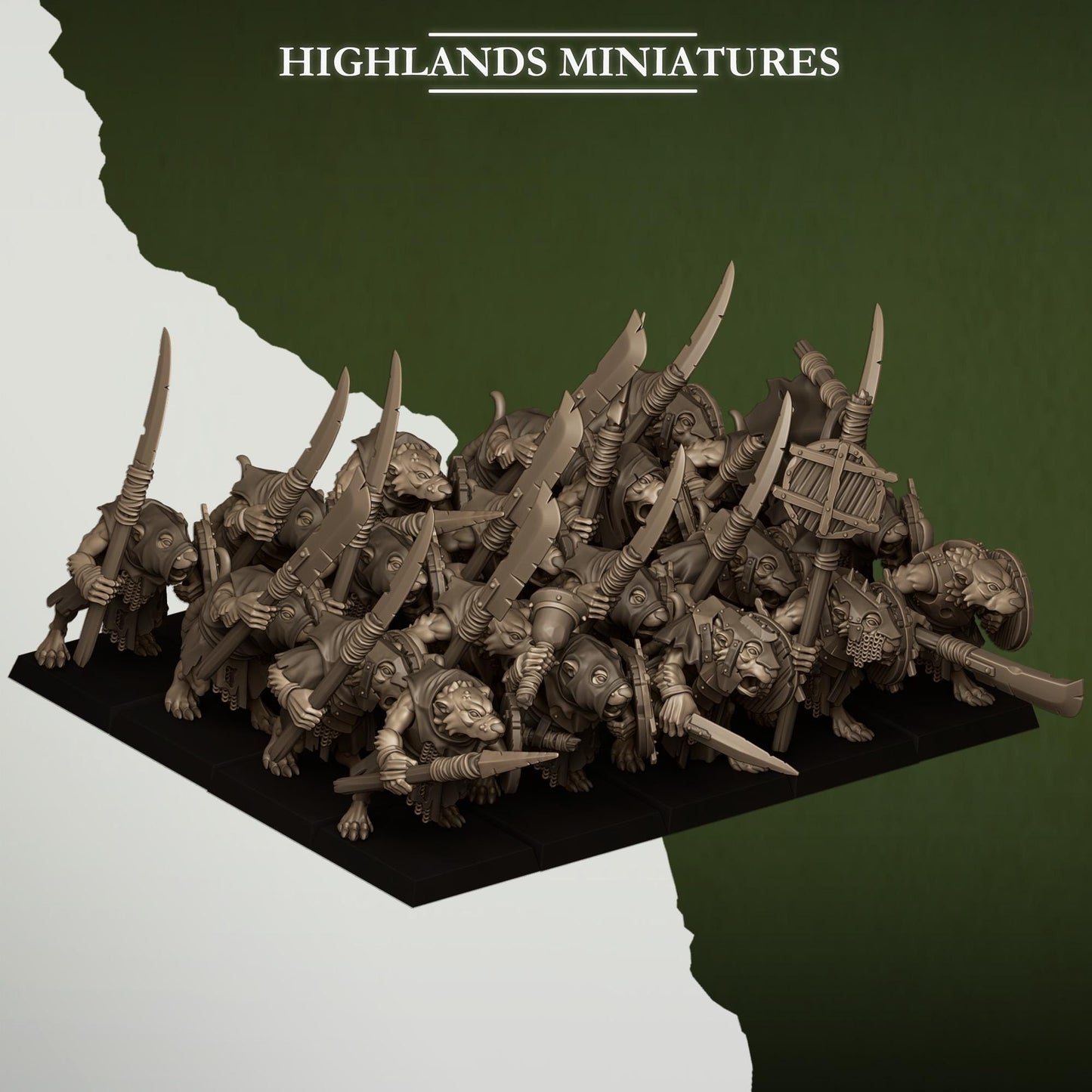 Sewer Rats Unit Vermin Army By Highland Miniatures