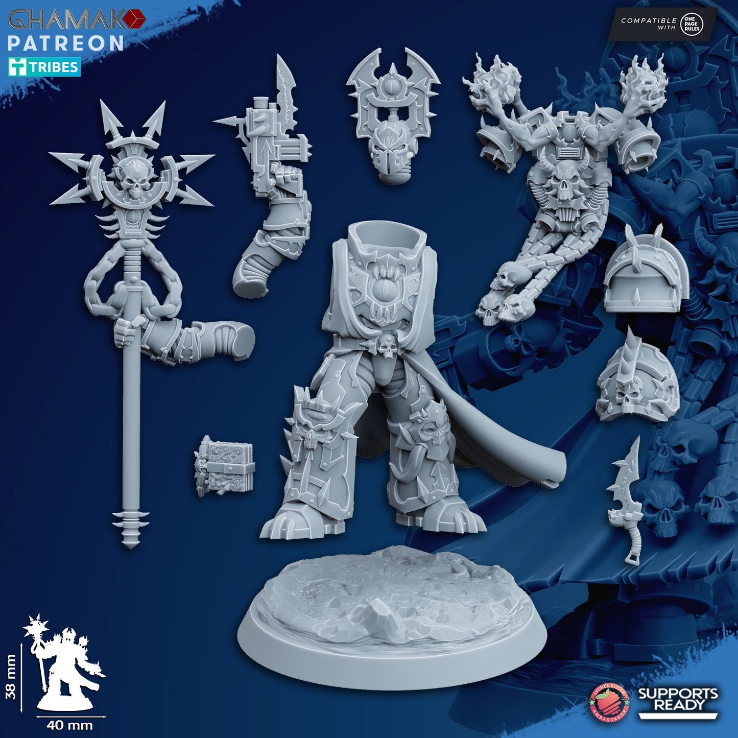 Heretic Sorcerer 2 by Ghamak Miniatures