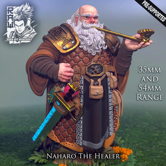 Naharo The Healer - Dwarf by Ronin Arts Workshop Miniatures