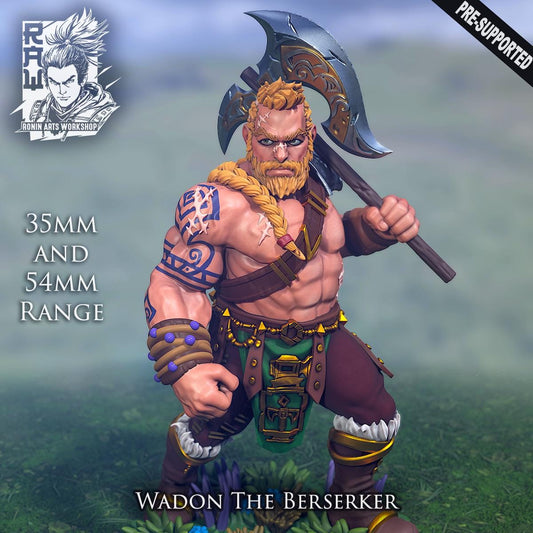 Wadon The Berserker - Warrior Dwarf by Ronin Arts Workshop Miniatures