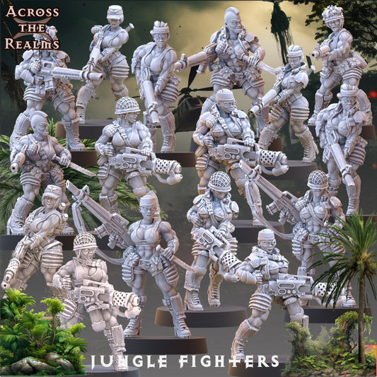 Jungle Fighter Babes by Across the Realms Miniatures