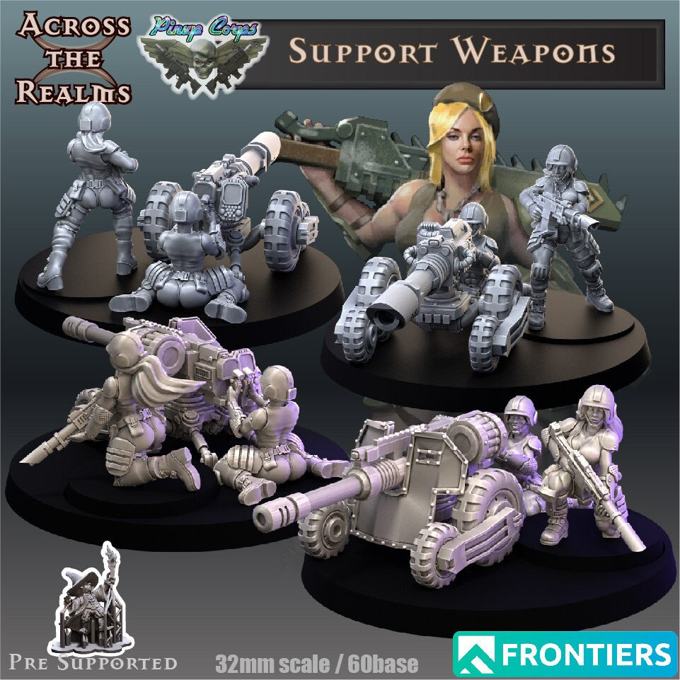 Guardbabe Support Weapons by Across the Realms Miniatures