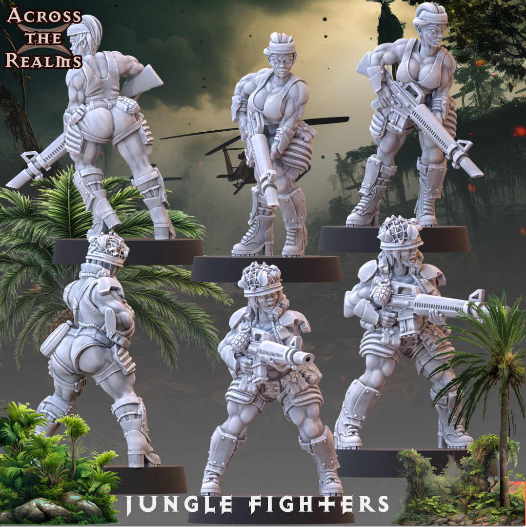 Jungle Fighter Babes by Across the Realms Miniatures