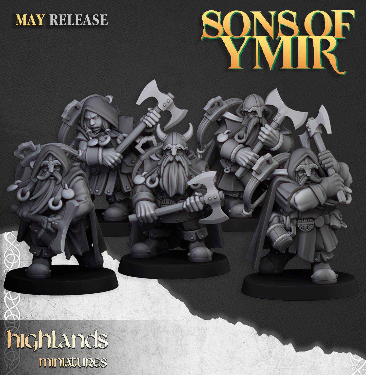 Dwarf Rangers Unit by Highland Miniatures