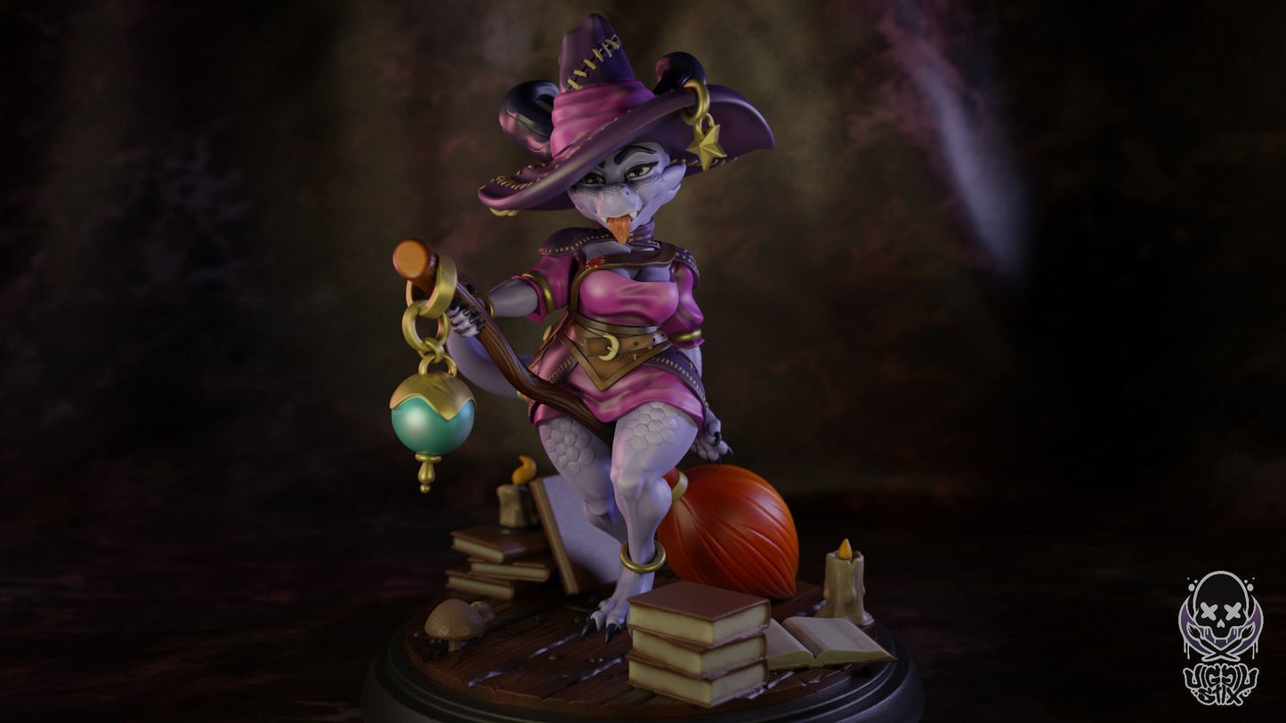 Kobold Astrology Witch by Jigglystix Factory Miniatures