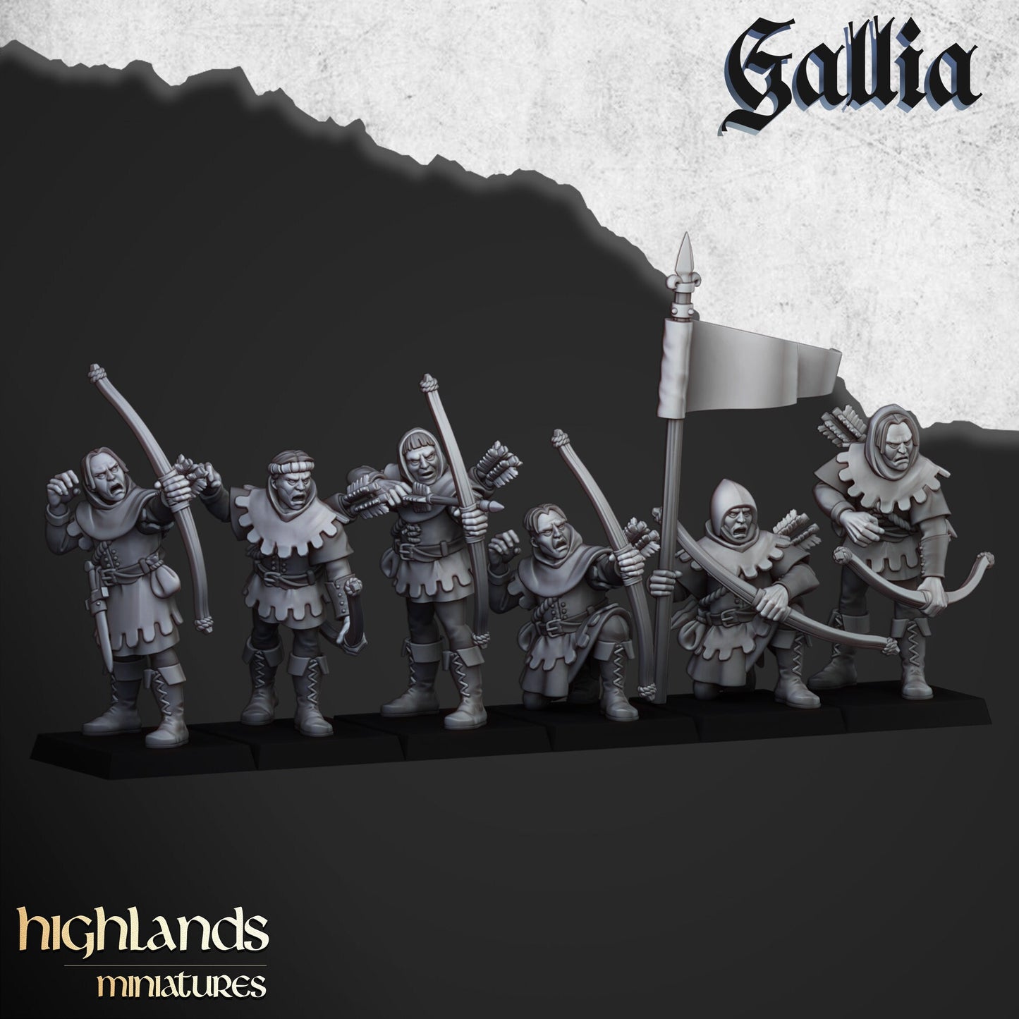Robin Hood and Merry men Unit of Gallia  by Highland Miniatures