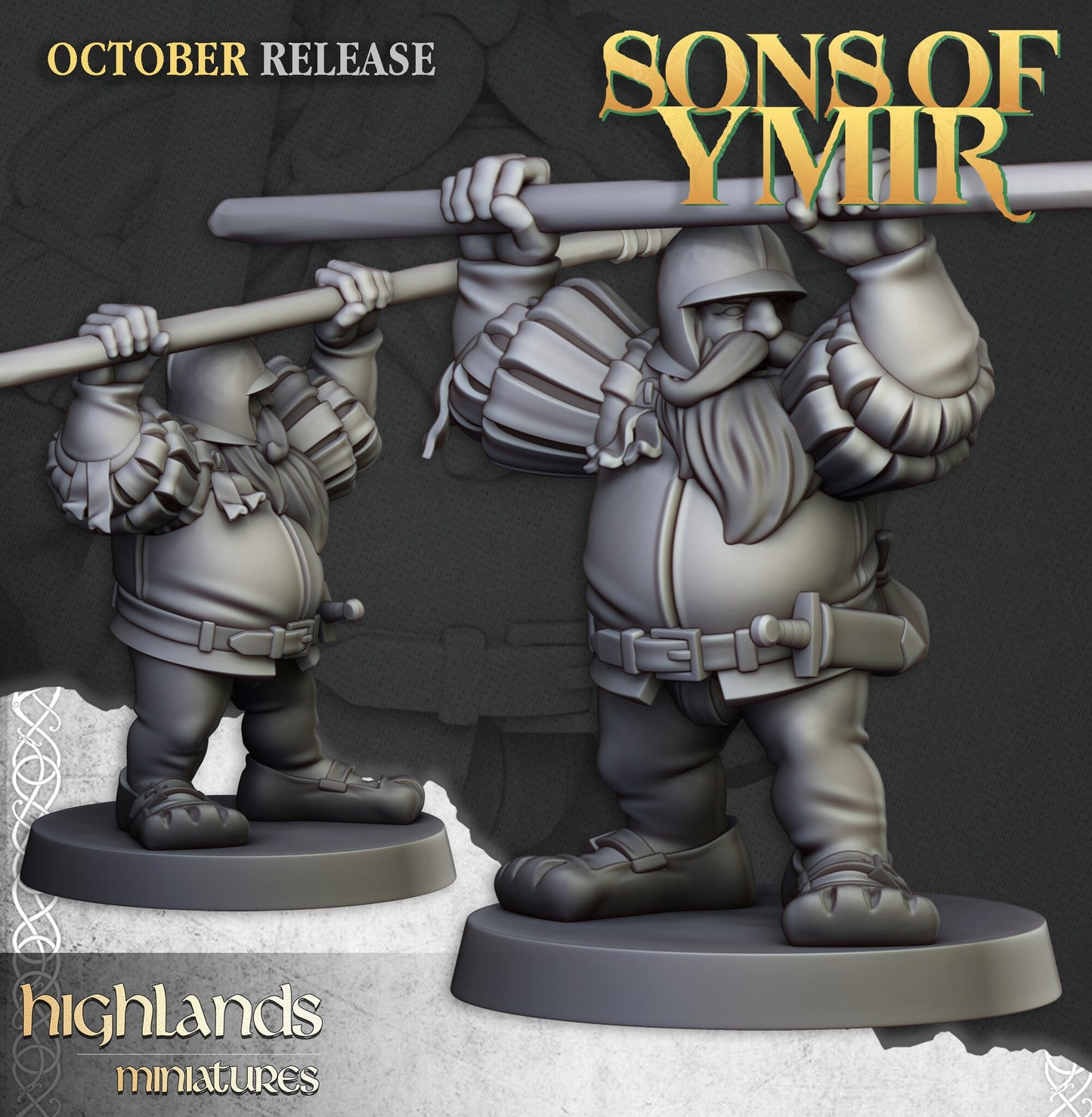 Dwarf Pikeman Unit by Highland Miniatures