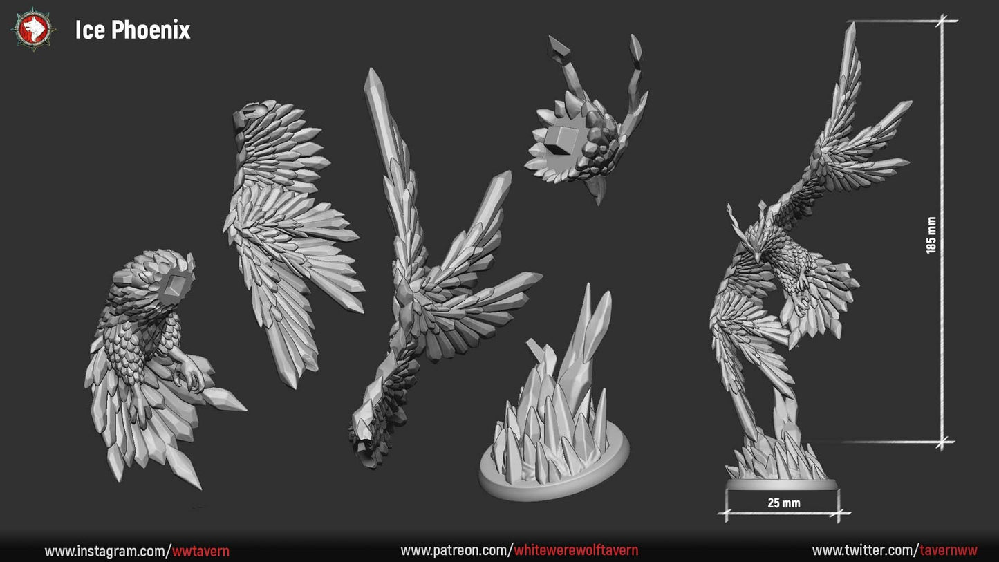 Ice Phoenix from "Snow Storm" by White Werewolf Tavern