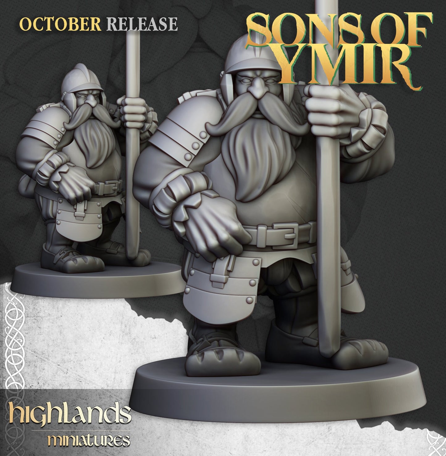Dwarf Pikeman Unit by Highland Miniatures