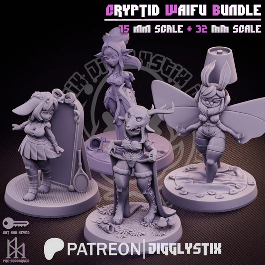 Cryptid Waifu Bundle  by Jigglystix Pin Up Factory