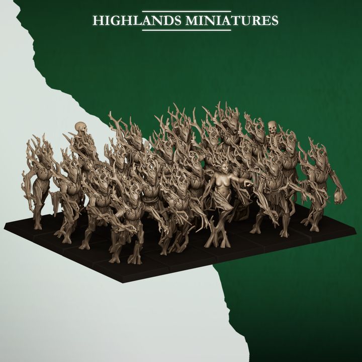 Feral Dryads from Feral Elves by Highland Miniatures