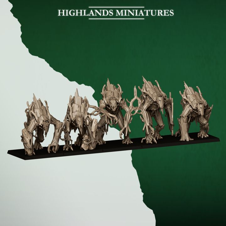 Forest Golems from Feral Elves By Highland Miniatures