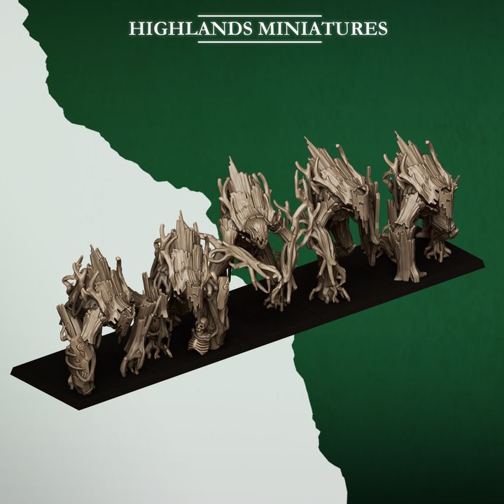 Forest Golems from Feral Elves By Highland Miniatures