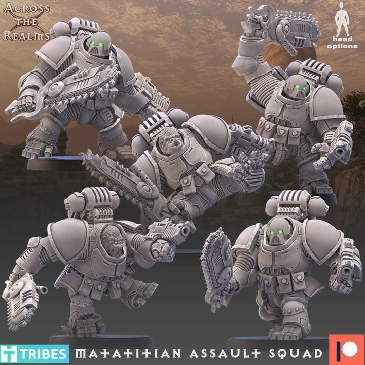 Matatitian Assault Squad by Across the Realms Miniatures