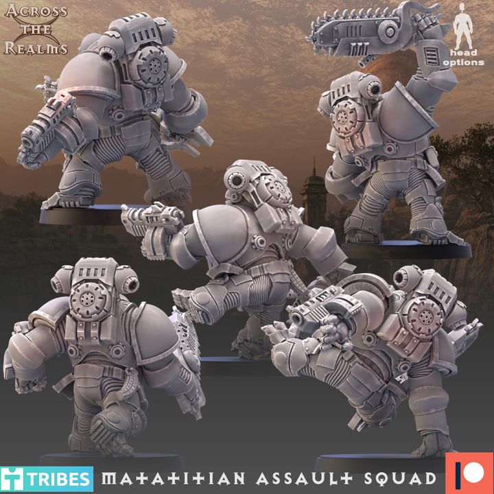 Matatitian Assault Squad by Across the Realms Miniatures