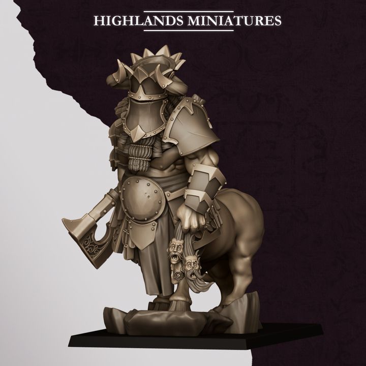 Kusarikku, Great Marduk Minotaur from Sons of Marduk  by Highland Miniatures