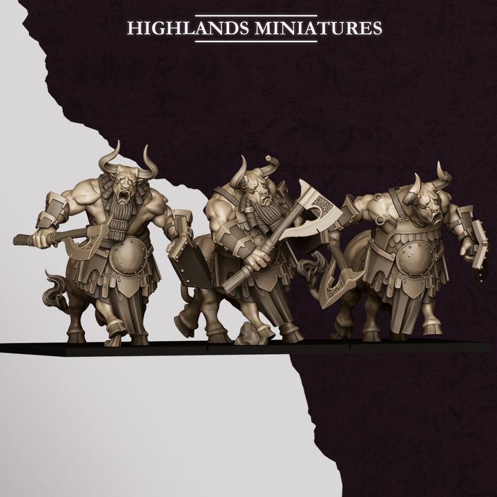 Marduk Minotaurs from Sons of Marduk by Highland Miniatures