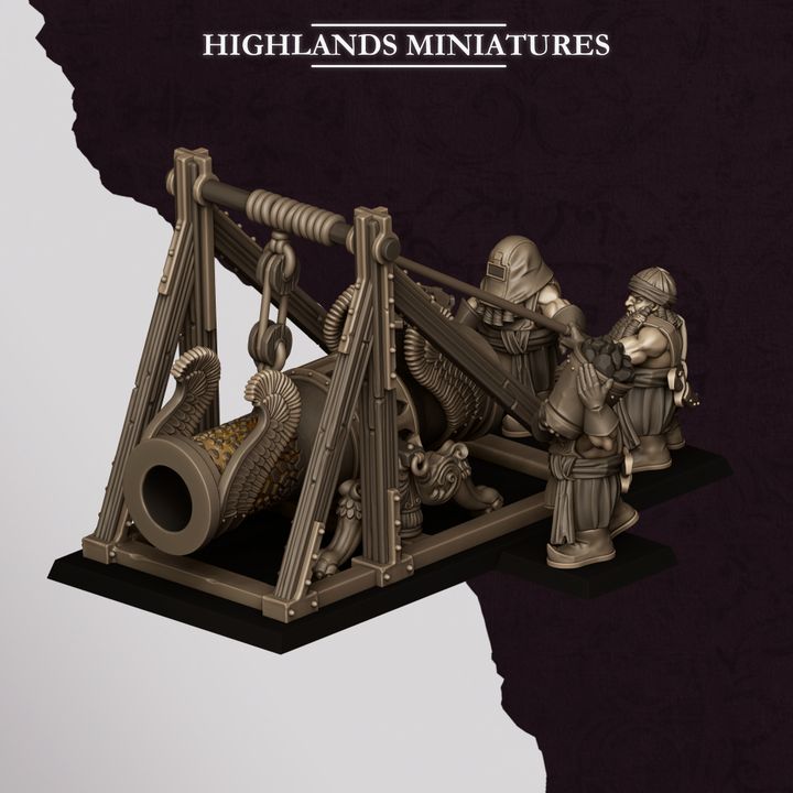 Sons of Marduk Cannon by Highland Miniatures