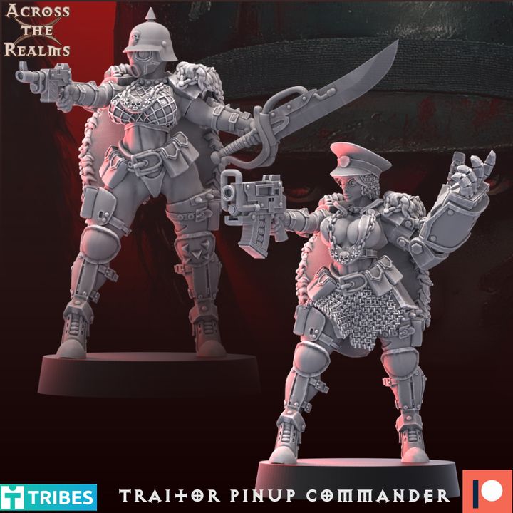 Traitor Pinup Commander by Across the Realms Miniatures