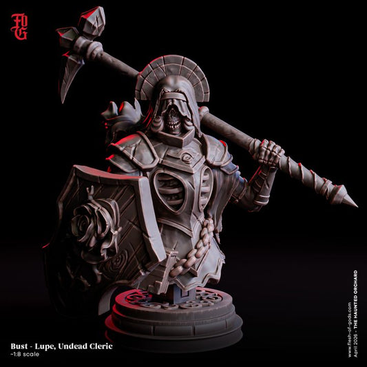 Lupe, Undead Cleric Bust from "Haunted Orchid" by Flesh of Gods Miniatures