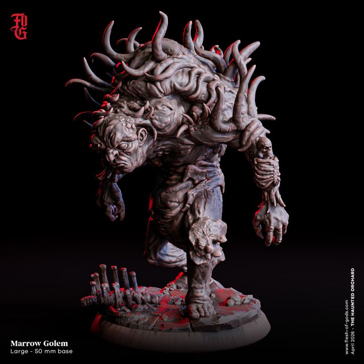 Marrow Golem from "Haunted Orchid" by Flesh of Gods Miniatures