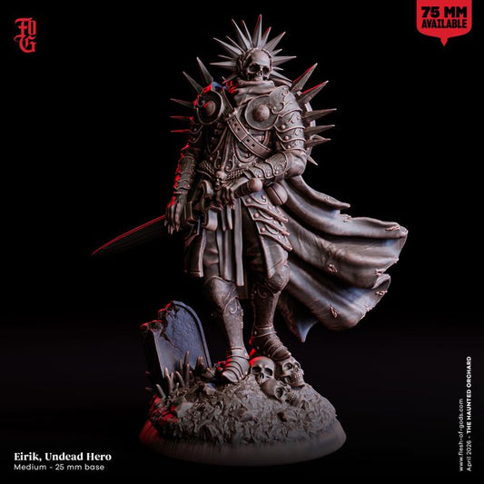Eirik, Undead Hero from "Haunted Orchid" by Flesh of Gods Miniatures