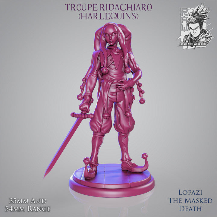 Lopazi The Masked Death - Jester Assassin from Harlequin Troupe by Ronin Arts Workshop
