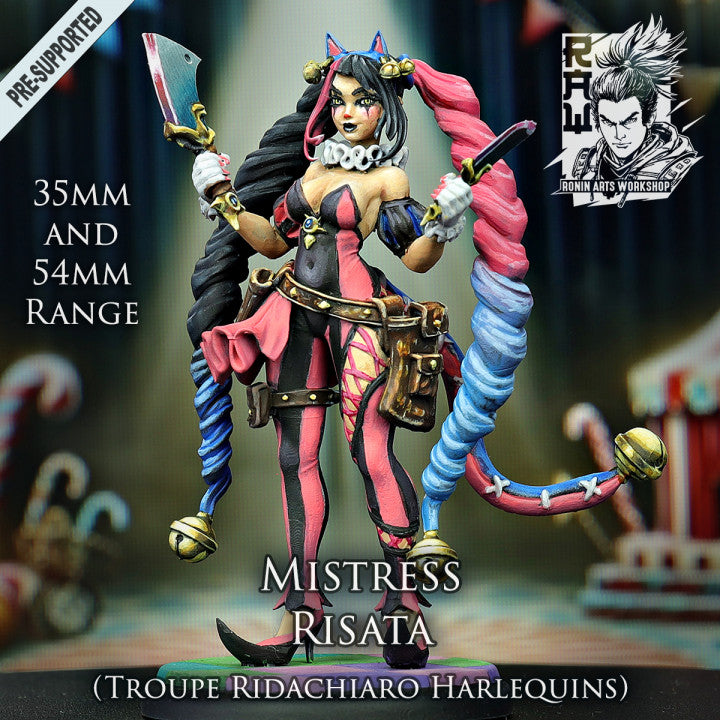 Mistress Risata - Harlequin Assassin from Harlequin Troupe by Ronin Arts Workshop