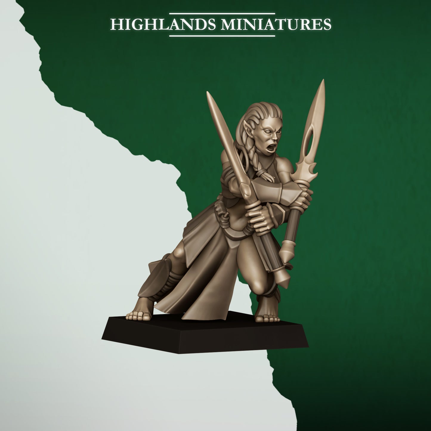 Feral Elf Bladesingers from Feral Elves by Highland Miniatures