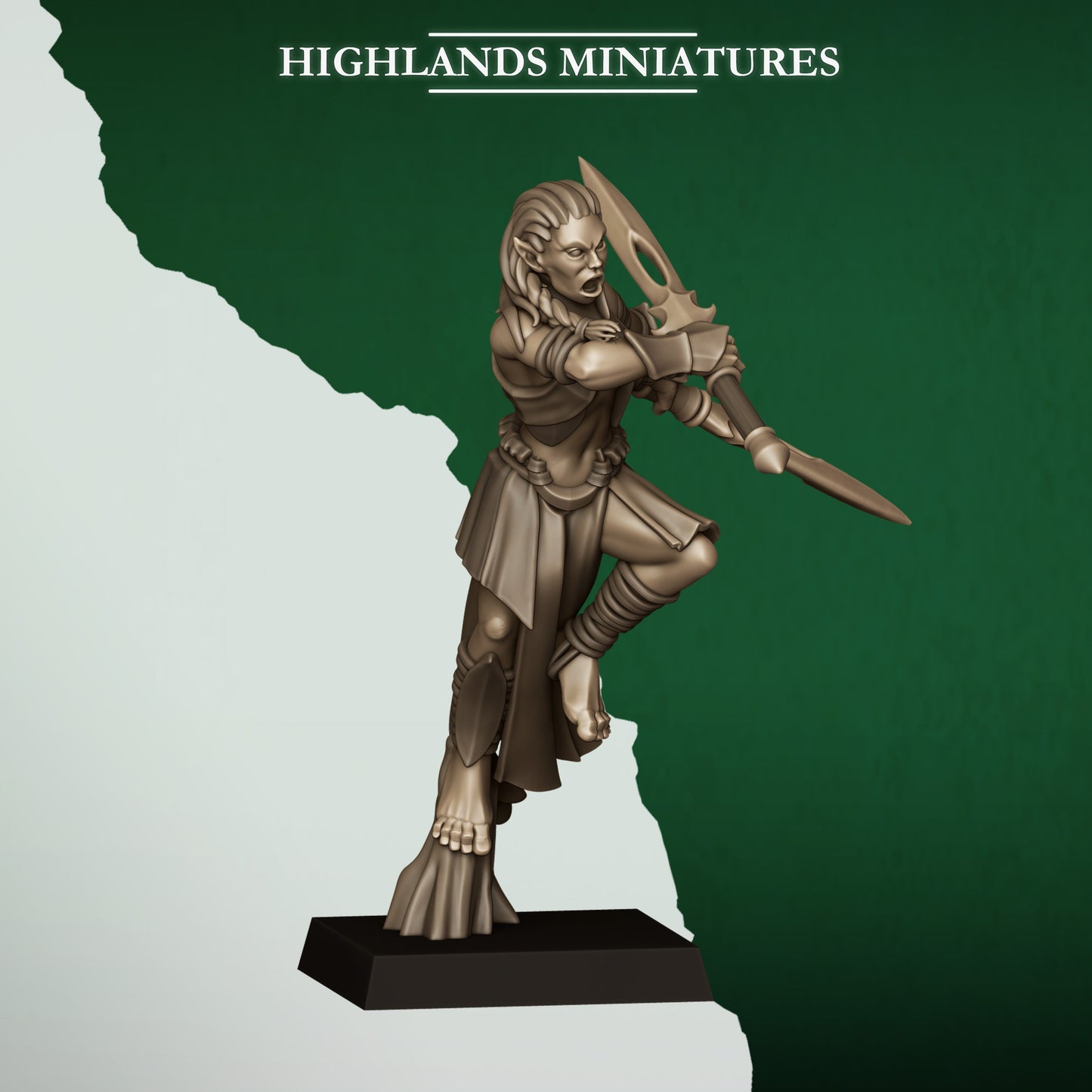 Feral Elf Bladesingers from Feral Elves by Highland Miniatures
