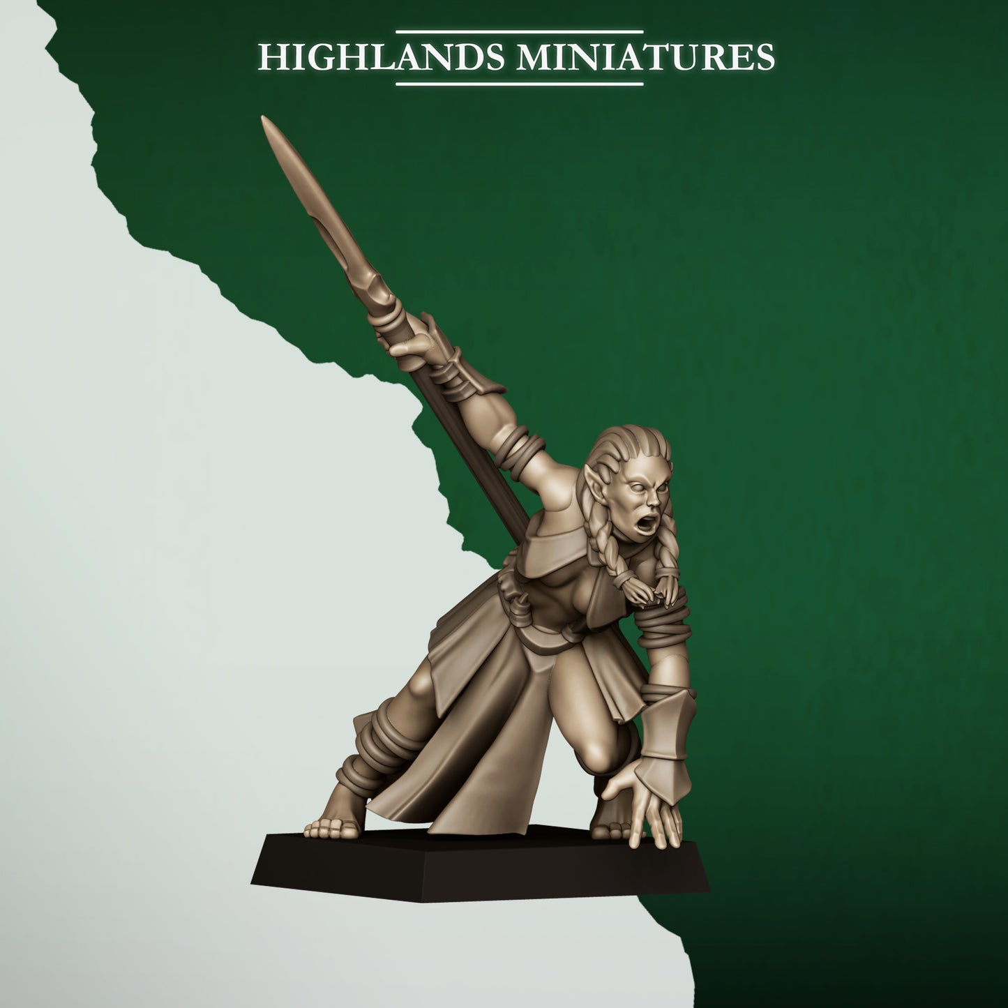 Feral Elf Bladesingers from Feral Elves by Highland Miniatures