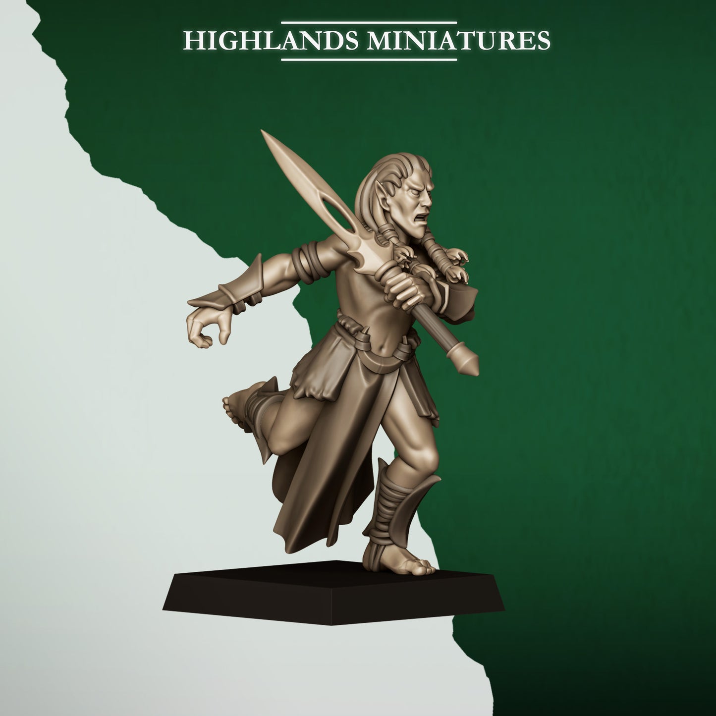 Feral Elf Bladesingers from Feral Elves by Highland Miniatures
