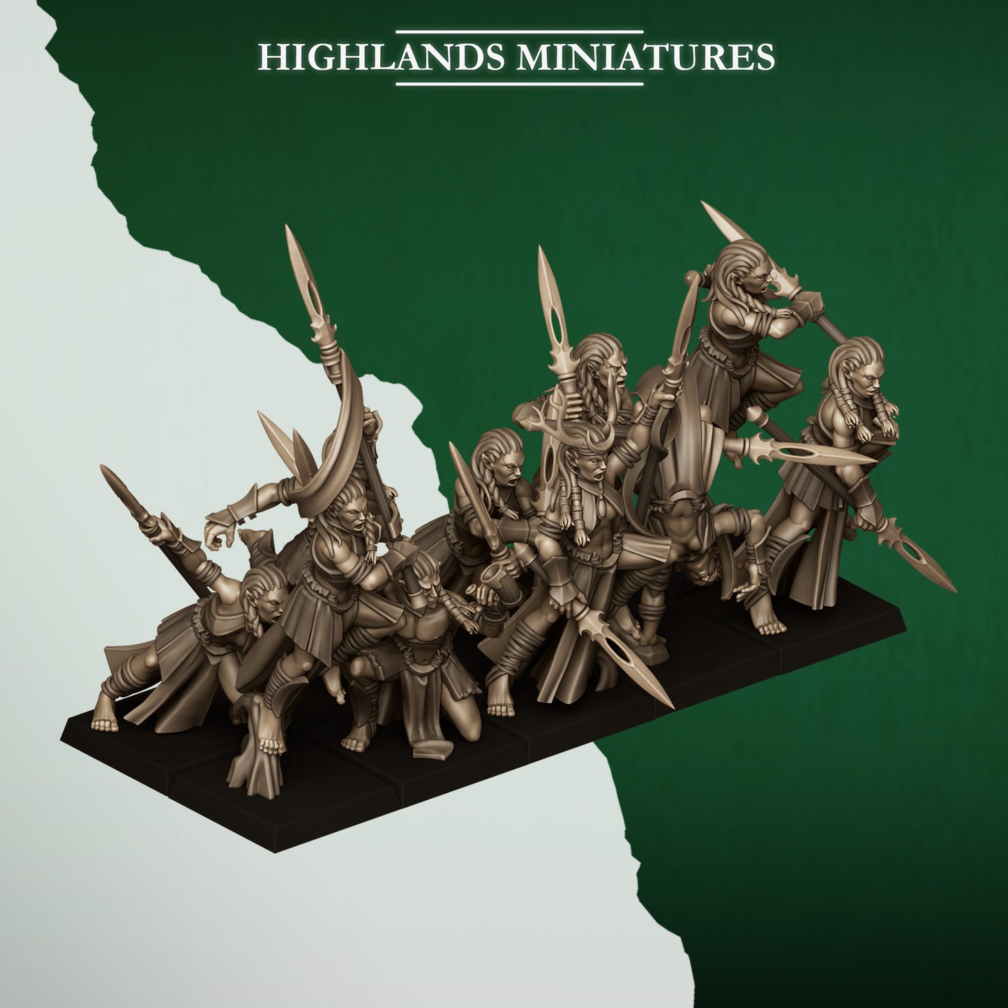 Feral Elf Bladesingers from Feral Elves by Highland Miniatures