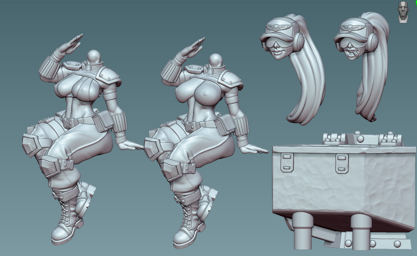 Commando Pinup Operator by Gaz Minis
