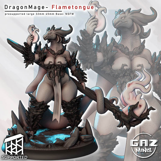 Dragon Mage Flametongue by Gaz Minis