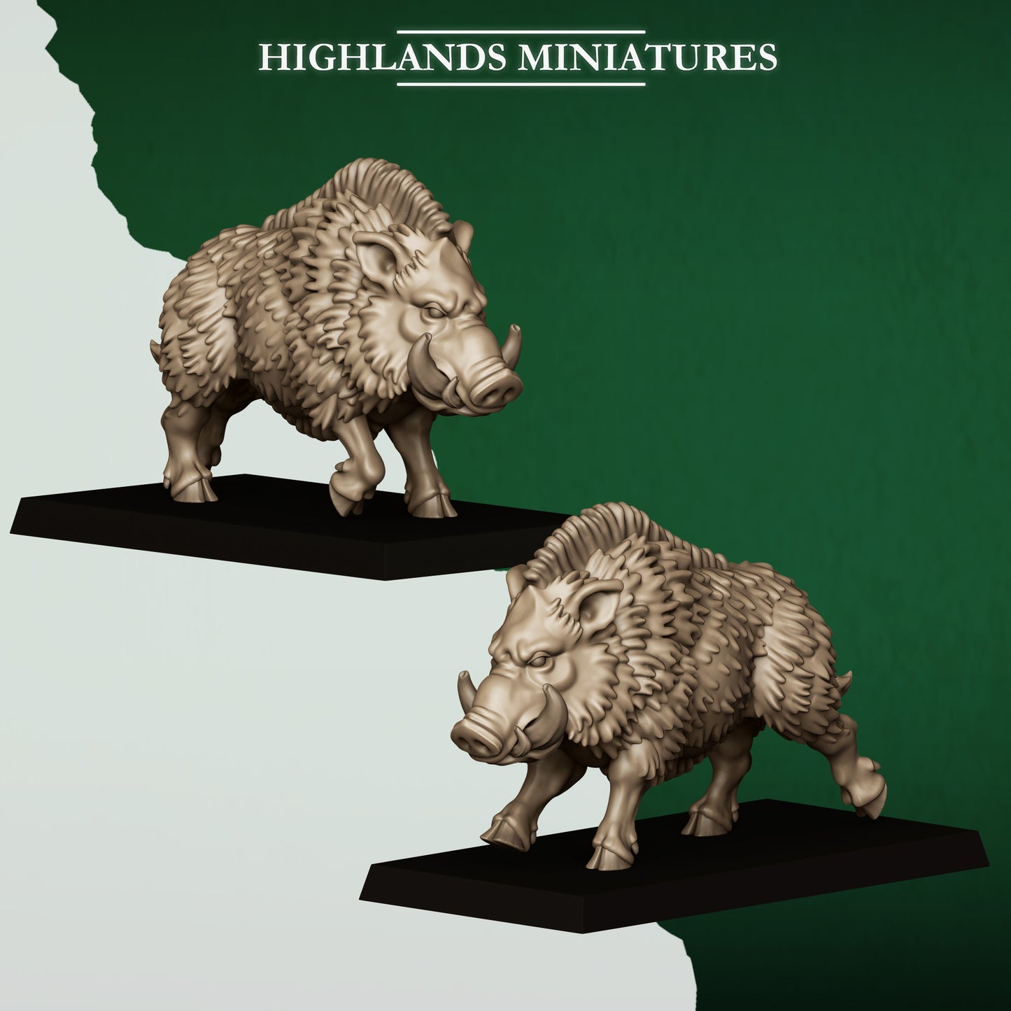 Feral Elf Animal Pack  By Highland Miniatures