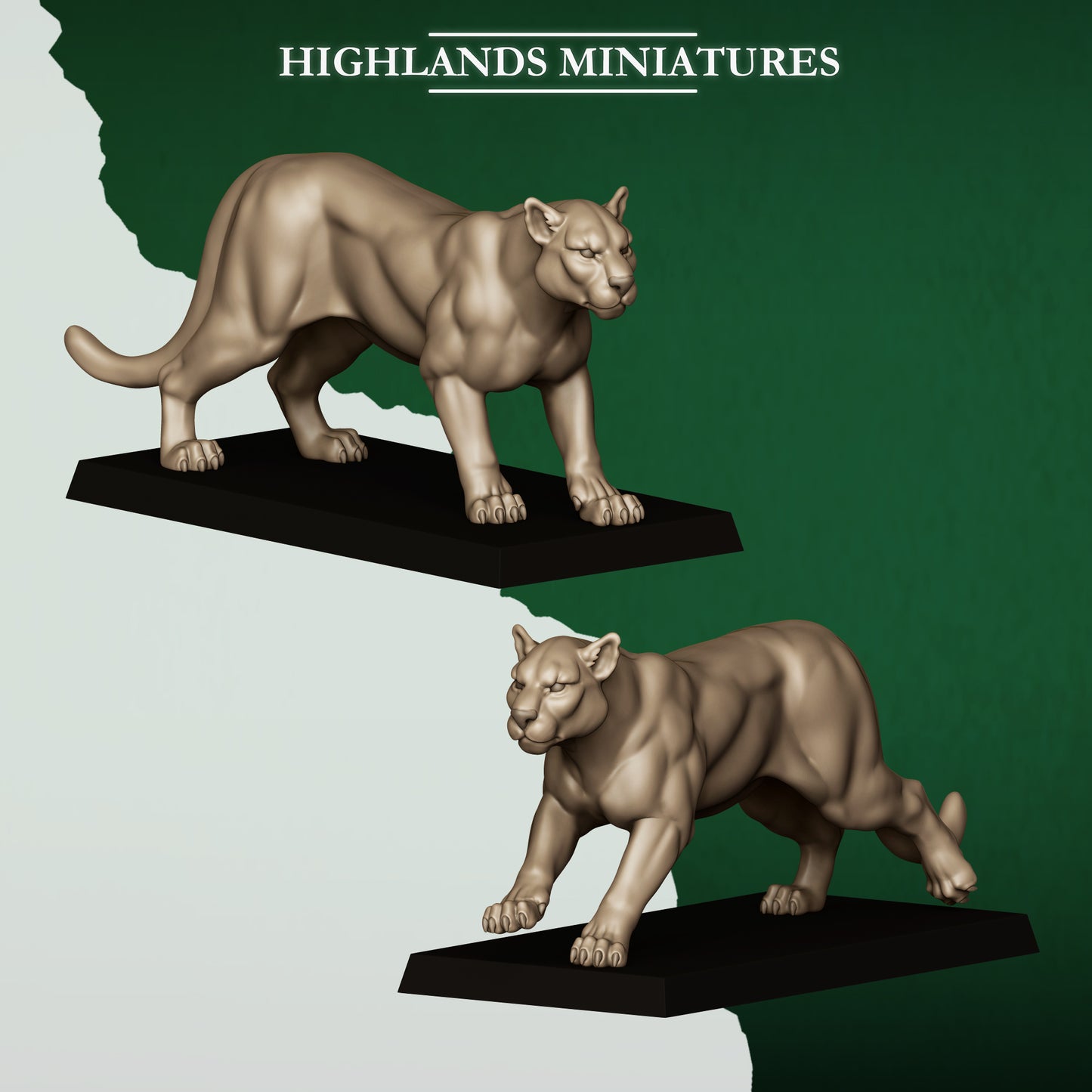Feral Elf Animal Pack  By Highland Miniatures