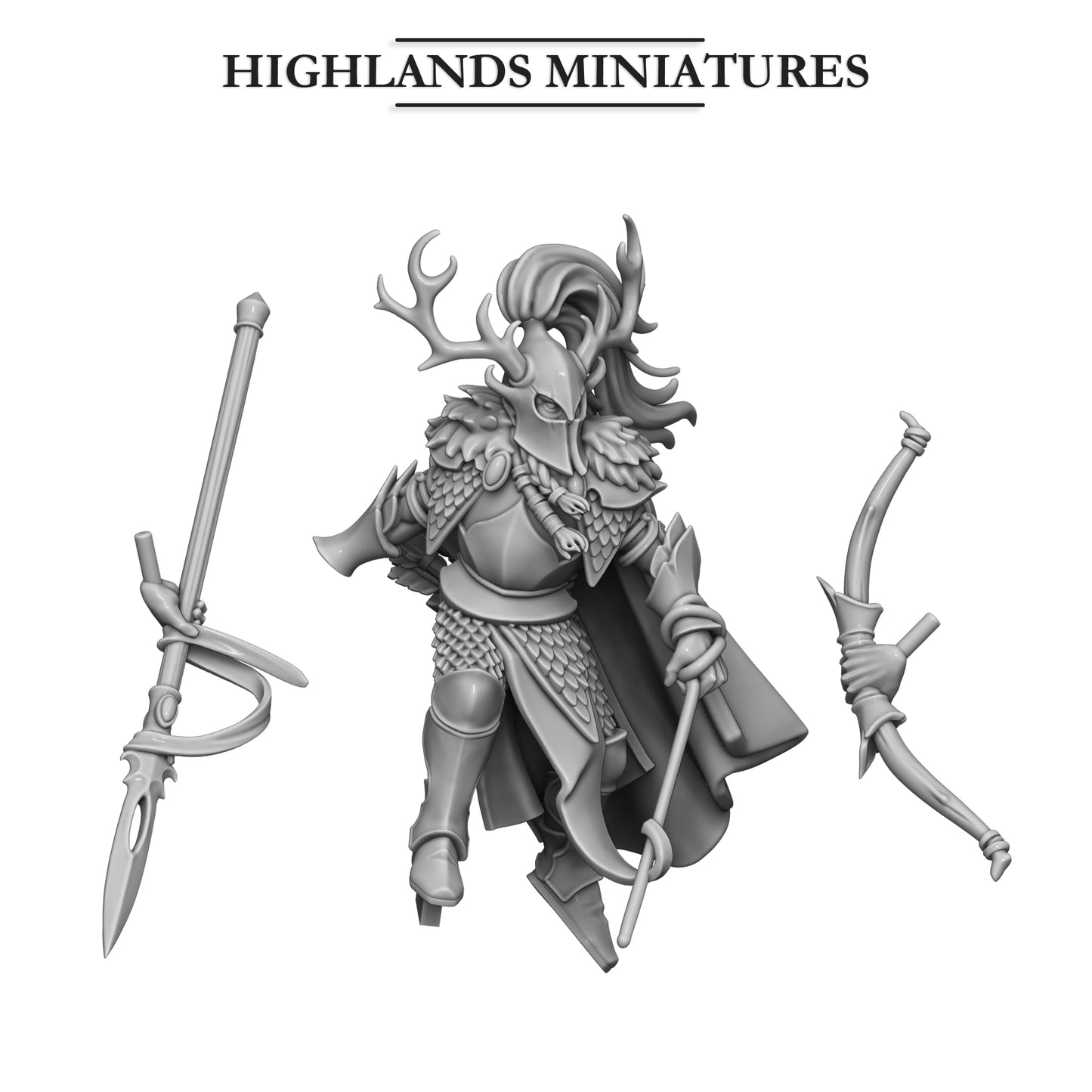 Feral Elf Prince on Feral Dragon from Feral Elves By Highland Miniatures
