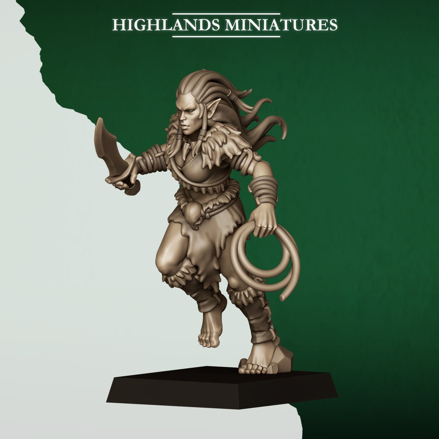 Feral Elf Animal Pack  By Highland Miniatures