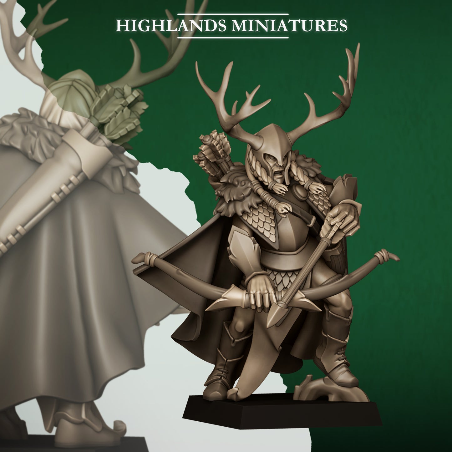 Feral Elf Highborn By Highland Miniatures