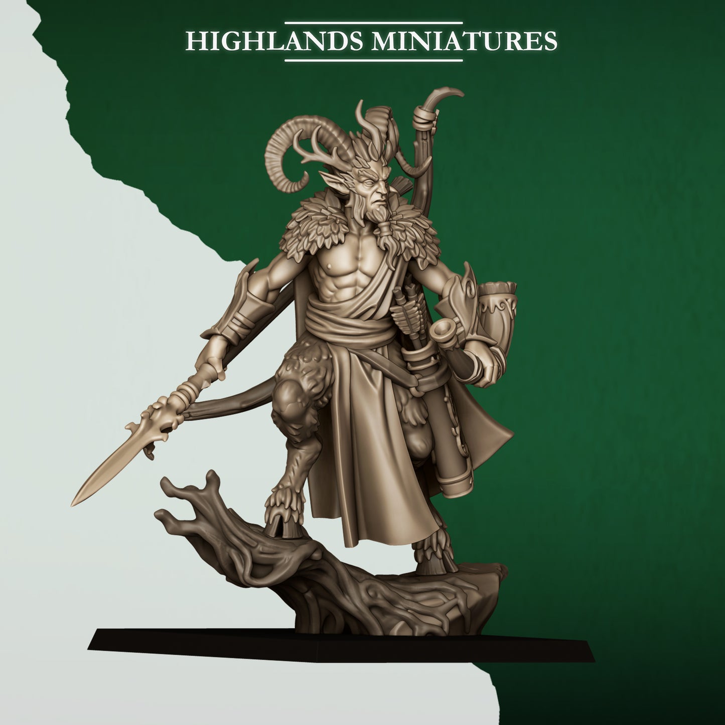 Feral Elf Faunus By Highland Miniatures