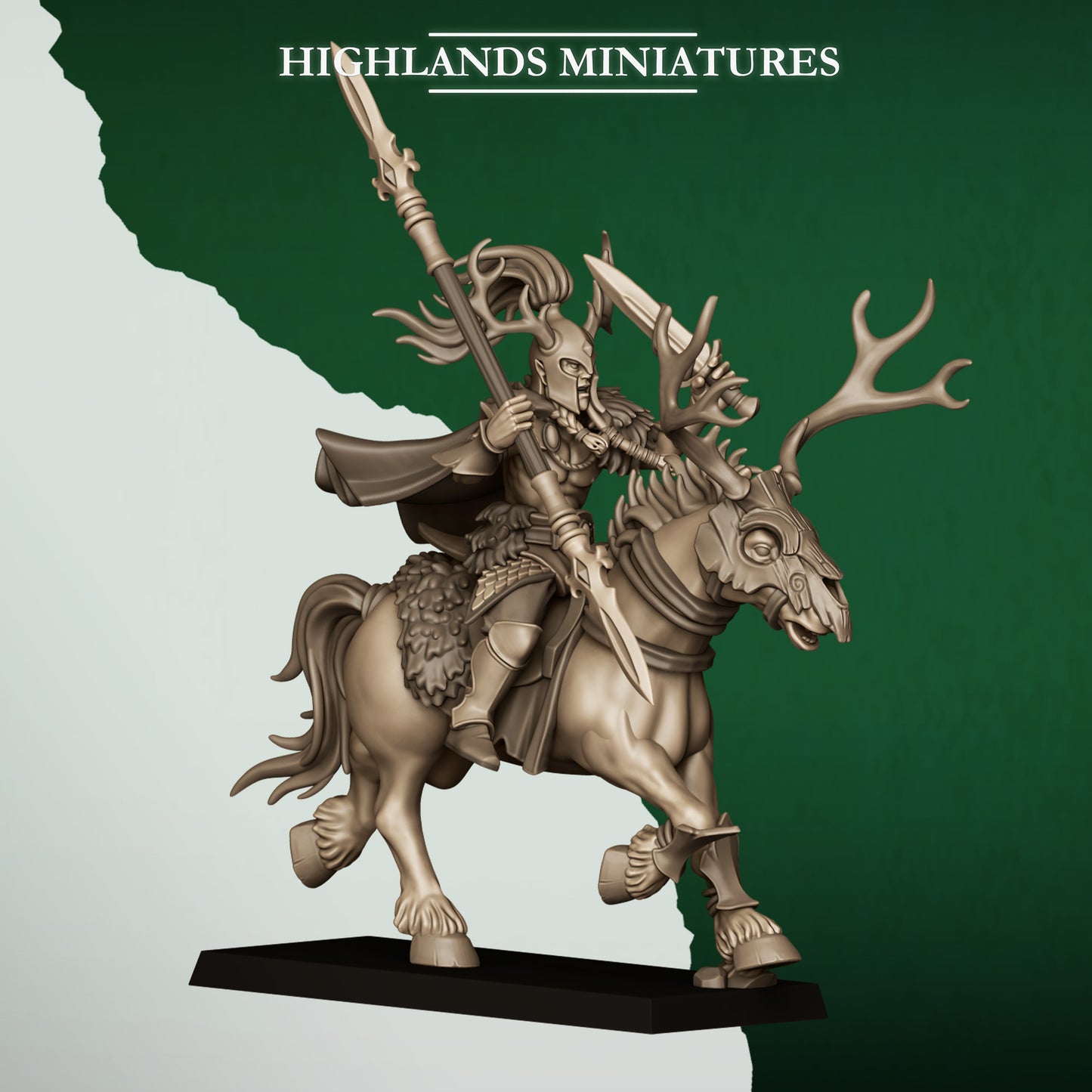 Mounted Forest Riders from Feral Elves by Highland Miniatures