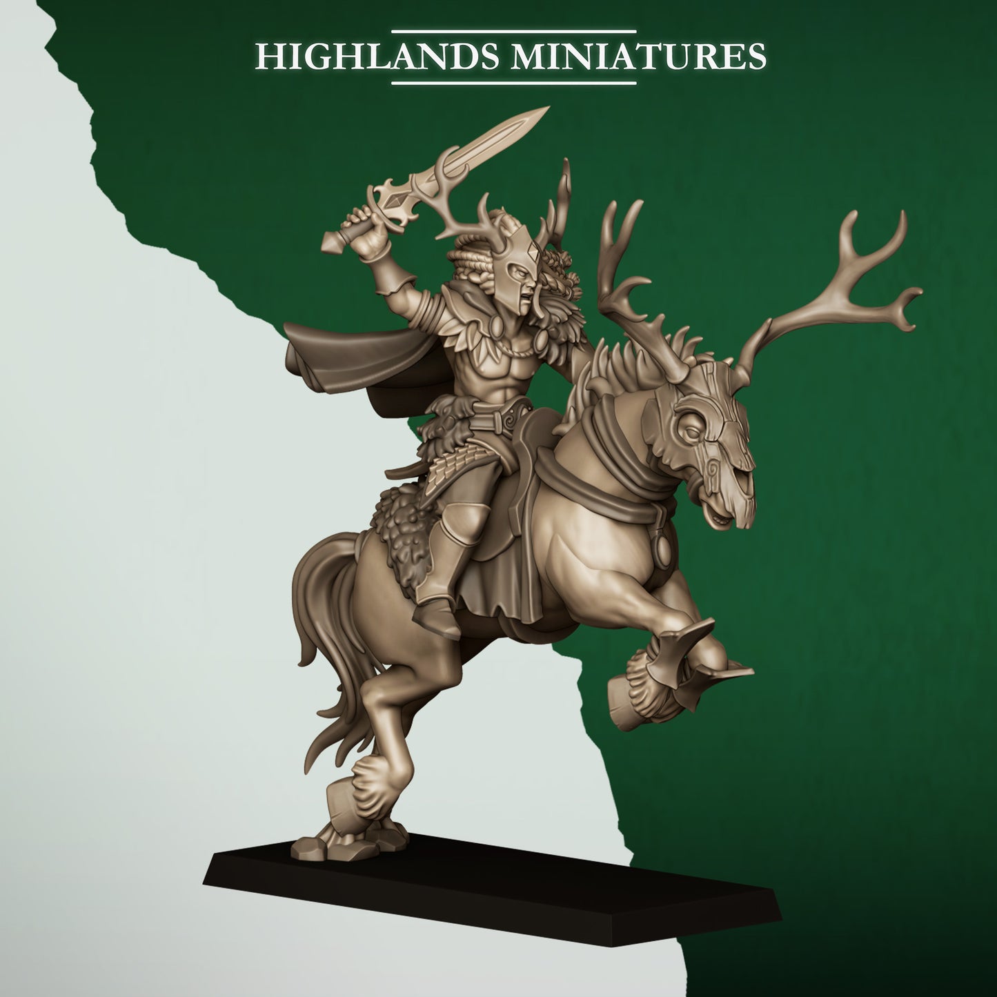 Mounted Forest Riders from Feral Elves by Highland Miniatures